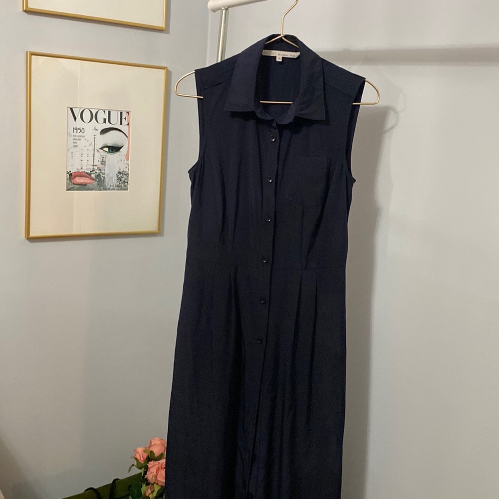 rachel roy navy blue shirt dress Size 2